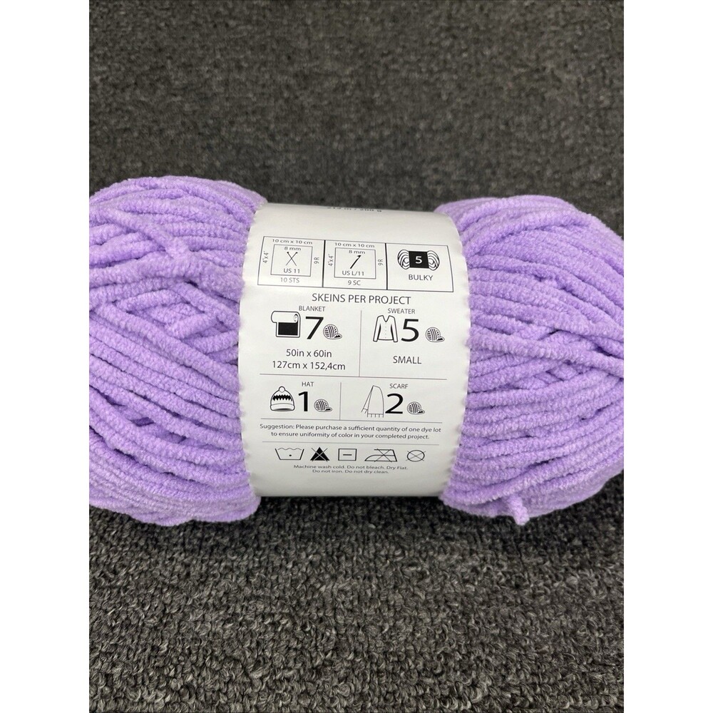 Lot Of 1 Big Twist POSH Yarn UBE MILK TEA *Crochet Knit New. - Picture 2 of 2
